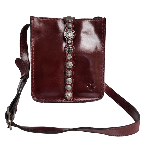 PATRICIA NASH RENAISSANCE COIN VENEZIA LEATHER CROSSBODY - Picture 1 of 12